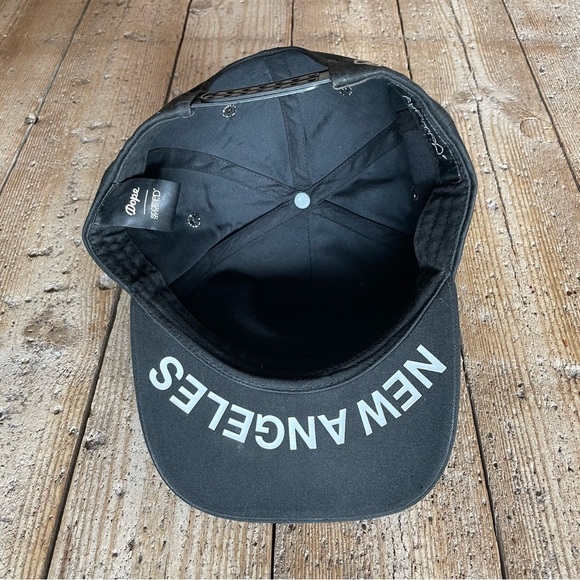 STAMPD’ Black Studded Snapback Hat Gold Spikes Streetwear Dope LA Cap - Picture 8 of 12